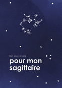 &Eacute;toiles scintillantes pour mon Sagittaire